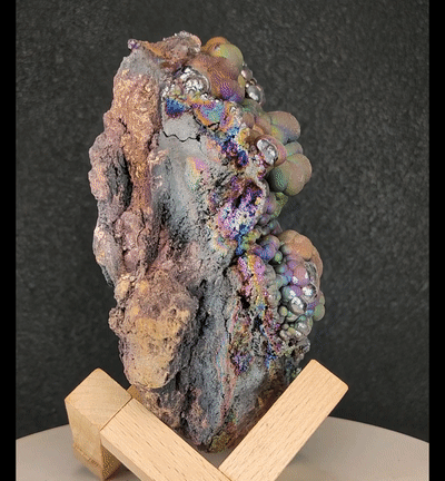 | Top premium rare Iridescent Goethite, Turgite, Hematite, Iridescent | COLOUR:Green, Gold, Rainbow | 100% natural color |