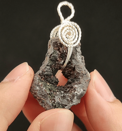 Aged Buddha Pillar Leklai Pendant | Pink, Orange & Silver | Harmony & Protection | Living Stone Core | Malaysia Natural Leklai