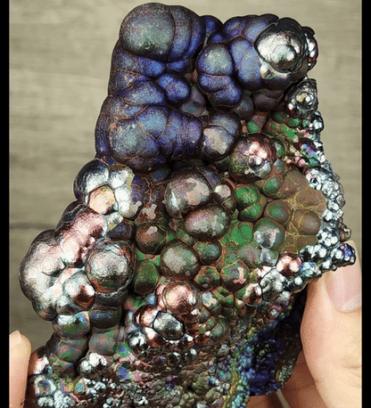 | Top premium rare Iridescent Goethite, Turgite, Hematite, Iridescent | COLOUR: Purple, Blue, Green,pink | 100% natural color |