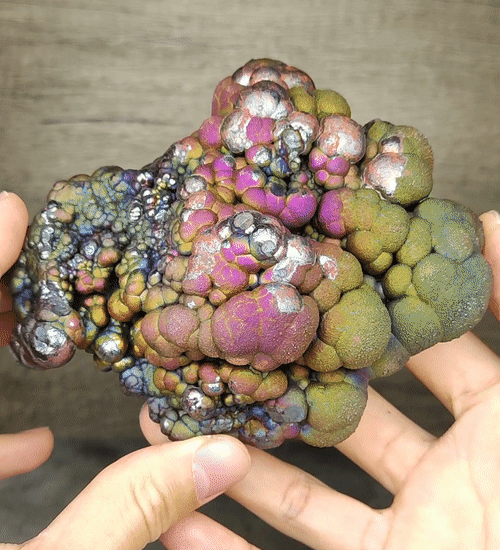 | Top premium rare Iridescent Goethite, Turgite, Hematite, Iridescent | COLOUR: glod, purple, green| 100% natural color |