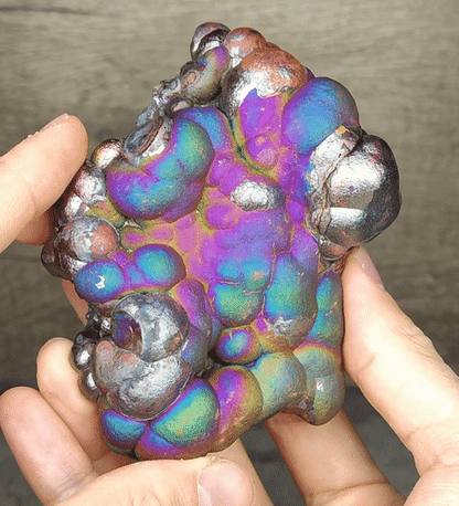 | Top Grade | Ancient "Big Buddha" Core | 9cm Purple, Blue & Green Synergy | Authentic Malaysian