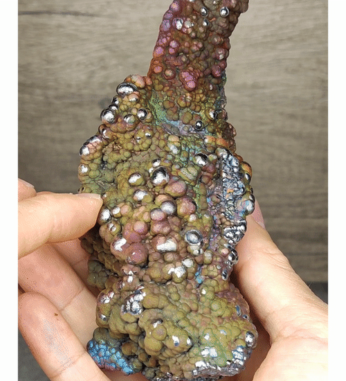 | Top premium rare Iridescent Goethite, Turgite, Hematite, Iridescent | COLOUR: Orang, glod, purple | 100% natural color |