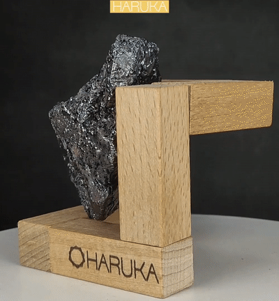 Top Grade Black Square Calcite Dan Leklai | Rare Gold & Silver Hues - Stone of Wealth and Authority