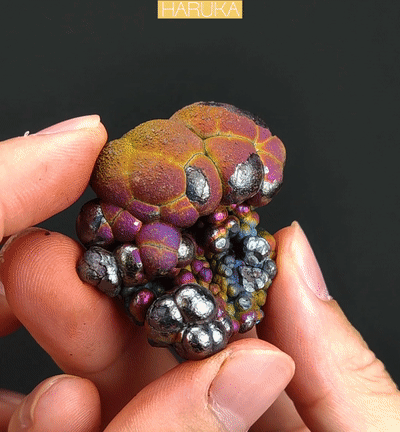 | Top premium rare Iridescent Goethite, Turgite, Hematite, Iridescent | COLOUR: Red, Silver | 100% natural color |
