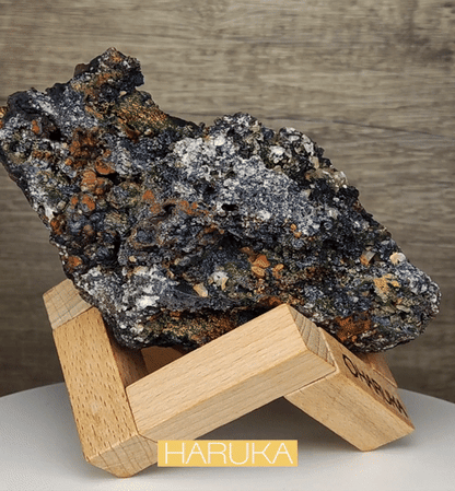 [Top Grade] Black Crystal Diamond & Calcite Leklai | Gallstone Core | Black, Gold, Green & Blue | Radiating Success & Career Abundance