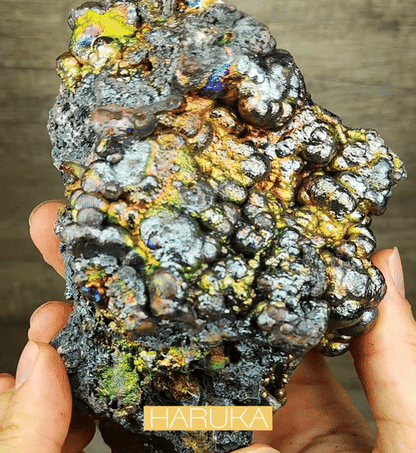 | Top premium rare Iridescent Goethite, Turgite, Hematite, Iridescent | COLOUR: gold , orange | 100% natural color |