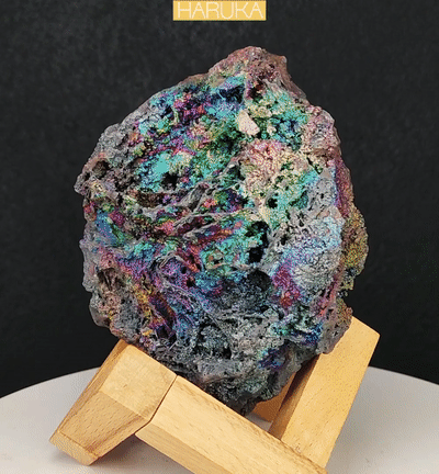High Grade Gold-Green | Green & Blue Rainbow | Business Expansion & Spiritual Recovery Strategic Execution | Natural Malaysian Leklai Living Stone
