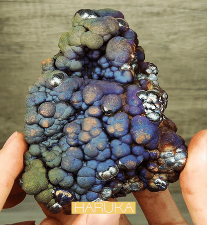 [Ultra Rare] Haruka Grand Buddha Bead | Green, Blue & Purple Manifestation (10.7cm) | Ancient Colorful Gallstone Core | Supreme Energy Anchor