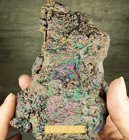 Premium Golden Dragon Skin Rainbow Leklai | Gold-Pink-Green Tri-Color | Rare Scale Texture | Powerful Wealth Attraction & Career Guardian | Malaysia Natural Leklai