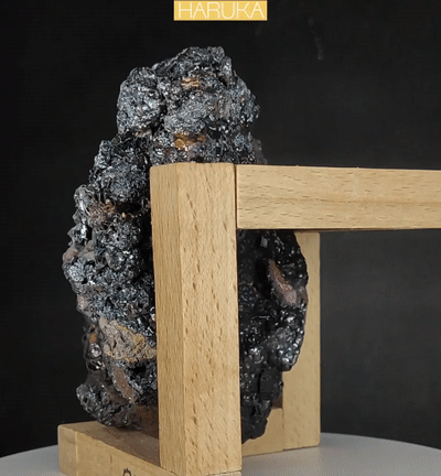 | Top premium rare Iridescent Goethite, Turgite, Hematite, Iridescent | COLOUR: Silver black ,Turgite with black Calcite | 100% natural color |