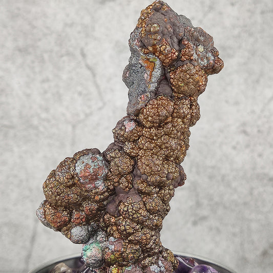 | Goethite Pillar(9.6cm) | Top premium rare Iridescent Goethite, Turgite, Hematite, Iridescent | COLOUR: GLOD | 100% natural color |