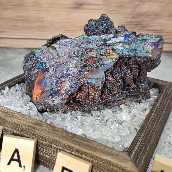 | Top premium rare Iridescent Goethite, Turgite, Hematite, Iridescent | COLOUR: Pink, Purple, Green | 100% natural color |