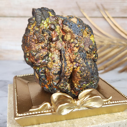 | Top premium rare Iridescent Goethite, Turgite, Hematite, Iridescent | COLOUR: Gold | 100% natural color | 