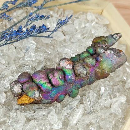 收藏級 5.8cm 亞嚕家大佛柱｜老料滿色膽料：紫綠金三色輝映與強效防禦